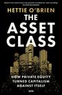 „Hettie O'Brien: The Asset Class“ mit Untertitel über Private Equity. Silhouette einer goldenen Skyline auf schwarzem Hintergrund.