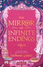 "Cover to be revealed. The Mirror of Infinite Endings. Stephanie Garber, New York Times bestselling author. Schwarzer Hintergrund."