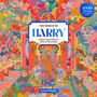 "The World of Harry. A jigsaw inspired by the works of Harry Styles. Unofficial. 1000 pieces. Bunte Illustration mit vielseitigen Motiven."