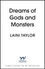 "Dreams of Gods and Monsters" von Laini Taylor. Unten: Verlag Hodder & Stoughton, Logo eines Marders.