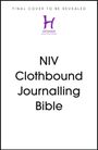 „Final Cover to Be Revealed“. Darunter „NIV Clothbound Journalling Bible“. Mittig ein lila „H“ mit „Hodder“ darunter.