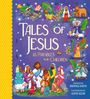 „Tales of Jesus: 15 Parables for Children“ in großen Buchstaben. Buntes Cover mit Jesus und Kindern in biblischer Szene.