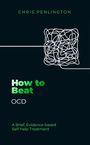 "How to Beat OCD", "A Brief, Evidence-based Self-help Treatment", Illustration aus weißen Linien, grüner Text auf dunklem Hintergrund.