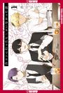 "Cover Not Final" steht am Rand. Illustration von drei stilvoll gekleideten Manga-Figuren mit Getränken und Stäbchen.