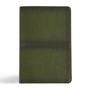 : CSB Men's Daily Bible, Olive Leathertouch, Indexed, Buch