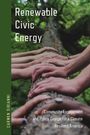 "Renewable Civic Energy, Community Engagement and Policy Design for a Climate Resilient America." Hände auf einem Baumstamm.
