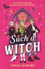 Oben steht "Sarah Henning", mittig groß "Such a Witch", unten "Cover Coming Soon". Der Hintergrund ist pink.