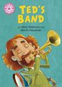 "TED'S BAND" von Hilary Robinson und Marcin Poludniak. Illustration: Mann spielt Trompete mit geschlossenen Augen.