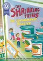 "The Shrinking Twins: The Supermarket Disaster" von Jackie Walter und Valentina Bandera. Illustration: Kinder in Supermarkt mit Dosen.