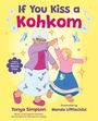 Titel: "If You Kiss a Kohkom". Text: "Learn words in Plains Cree". Zwei tanzende Figuren, ältere Frau und Mädchen, umgeben von Schmetterlingen.