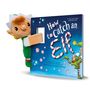 Buchtitel: "How to Catch an Elf". Ein Stoffelf hält das Buch, umgeben von kleinen, runden Süßigkeiten.
