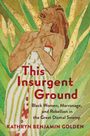 "This Insurgent Ground: Black Women, Marronage, and Rebellion in the Great Dismal Swamp." Illustration einer Frau vor Pflanzen.