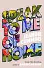 "Speak to Me of Home", Jeanine Cummins. Farbenfrohe Buchstaben mit Natur- und Gebäudemotiven.