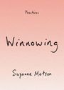 Text: "Practices," "Winnowing," "Suzanne Matson." Hellrosa Hintergrund mit handgeschriebener schwarzer Schrift.