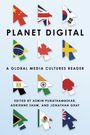 "Planet Digital: A Global Media Cultures Reader" 12 Flaggen-Pfeile für Länder wie China, UK, Brasilien.