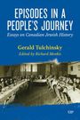 "Episodes in a People's Journey: Essays on Canadian Jewish History. Gerald Tulchinsky, Edited by Richard Menkis. Historische Foto von Menschen an langen Tischen in einem Raum."
