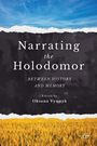 Text: "Narrating the Holodomor: Between History and Memory, edited by Oksana Vynnyk." Illustration: Weizenfeld, blauer Himmel.