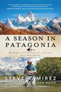 "A Season in Patagonia" – Buchcover mit Gebirge, einem Angler und Fluss. Autorenname: Steve Ramirez.