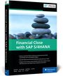 „Financial Close with SAP S/4HANA“. Buchcover mit Stein-Stapeln am Ufer. Logo „Rheinwerk Publishing“ unten rechts.