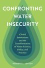 Buchtitel: "Confronting Water Insecurity" von Roberto L. Lenton. Grünes Tropfenmuster, stilisierte Illustration.