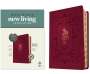 : NLT Giant Print Bible, Filament-Enabled Edition (Leatherlike, Cranberry Flourish, Indexed, Red Letter), Buch