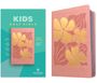 : NLT Kids Bible, Thinline Reference Edition (Leatherlike, Tropical Flowers Dusty Pink, Red Letter), Buch