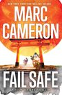 Text: "New York Times Bestselling Author Marc Cameron, Fail Safe, A Team Jericho Thriller." Zwei Motorräder fahren unter Torii.