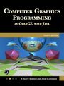 „Computer Graphics Programming in OpenGL with Java, Fourth Edition“. Illustration: Delfine, geometrische Formen, spiegelnder Ball.