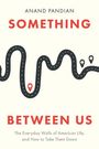 "ANAND PANDIAN - SOMETHING BETWEEN US: Eine geschwungene Straße mit Punkten und Standort-Symbolen auf hellem Hintergrund."