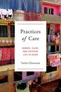 Text: "Practices of Care: Gender, Class, and Everyday Life in Cairo" von Farha Ghannam. Mehrstöckiges Gebäude mit bunter Wäsche.