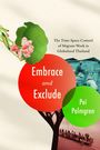 Text: "Embrace and Exclude", "The Time-Space Control of Migrant Work in Globalized Thailand", "Pei Palmgren". Illustration mit Blättern.