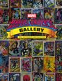 "Marvel Universe Gallery" ist groß in der Mitte, darunter "1990-1994 Trading Card Collection" auf gelbem Banner. Comicfiguren sind abgebildet.