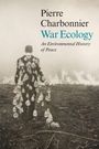 „Pierre Charbonnier, War Ecology: An Environmental History of Peace“. Eine Person im Anzug trägt viele Glaskugeln.