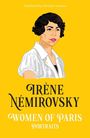 "Translated by Christine Gutman", "Irène Némirovsky", "Women of Paris", "Portraits". Eine Frau mit kurzem dunklem Haar auf gelbem Hintergrund.