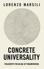 Texte: Lorenzo Marsili, Concrete Universality, Philosophy for an Age of Fragmentation. Ein komplex strukturiertes kreisförmiges Muster.