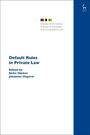 "Default Rules in Private Law," bearbeitet von Birke Häcker und Johannes Ungerer, mit buntem Logo und blauer Seite.