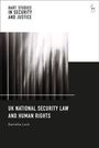 Titel: "UK National Security Law and Human Rights" von Daniella Lock. Schwarz-weißes abstraktes Muster oben, Hart-Logo.