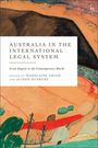 „AUSTRALIA IN THE INTERNATIONAL LEGAL SYSTEM: From Empire to the Contemporary World“ darüber kunstvolles Landschaftsgemälde.