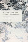 "Diversity in the Legal Profession" und "Positive Action and the Limits of the Law" von Lizzie Barmes auf abstraktem Hintergrund.