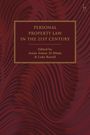 Titel: Personal Property Law in the 21st Century. Herausgeber: Jonas Atmaz Al-Sibaei & Luke Rostill. Rote, wellenartige Struktur.