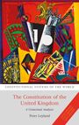 „The Constitution of the United Kingdom: A Contextual Analysis, Peter Leyland“. Buntes Gemälde mit bunten Formen und Mustern.