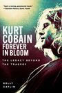 Der Text oben: „Such a loving, passionate book.“ Unten: Titel eines Buchs über Kurt Cobain, die Tragödie überwindend.