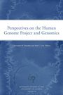 "Perspectives on the Human Genome Project and Genomics" von Donohue und Love. Blau-weiße abstrakte Muster.