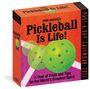 "Pickleball Is Life! 2027" Kalender mit grünen Bällen, von Erin McHugh. Enthält Trivia und Tipps zu diesem Sport.