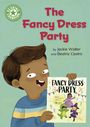 „The Fancy Dress Party“ oben, darunter „by Jackie Walter and Beatriz Castro“. Kind hält ein buntes Plakat.