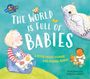 "The World is Full of Babies" und "A Book About Human and Animal Babies" mit Illustration von Kindern und Tieren.