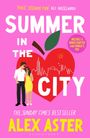 SUMMER IN THE CITY, THE SUNDAY TIMES BEST SELLER. Illustration: Paar vor einem roten Herz mit Skyline.