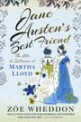 Text: "Jane Austen's Best Friend: The Life & Influence of Martha Lloyd" und "Zöe Wheddon". Zwei Frauen in Retro-Kleidern.