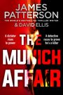 Text: James Patterson & David Ellis, "The First Nazi". Slogans: "A dictator rises to power", "A detective races to prove he's a killer". Hintergrund: Flammen und Silhouette eines Mannes.