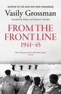 "FROM THE FRONT LINE 1941-45" in roter Schrift. Soldaten in Winterkleidung zielen auf gefangene Soldaten in einer Schneelandschaft.